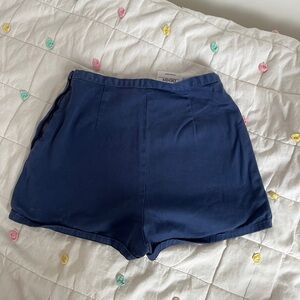 American Apparel Navy High-Waist Women's Shorts